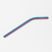 Load image into Gallery viewer, Bent Rainbow Metal Straw - 3 Pack