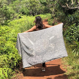 Black Sea Turtle Reef Towel