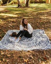 Load image into Gallery viewer, Cool Glacier Mandala XL Towel
