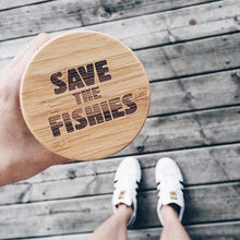 Load image into Gallery viewer, Save The Fishies Water Bottle
