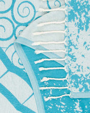 Load image into Gallery viewer, Crush Turtle XL Towel Teal
