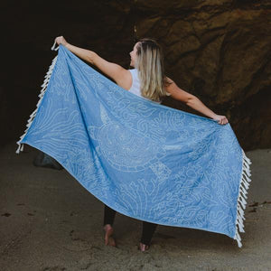 Blue Sea Turtle Reef Towel